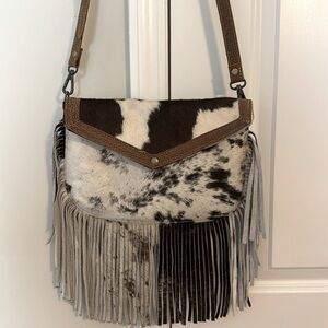 Myra cowhide crossbody purse